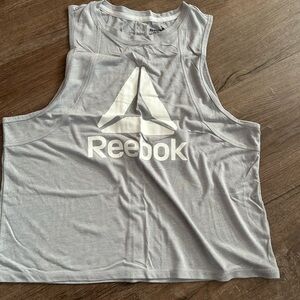 EUC Reebok Light Gray Sleeveless Top